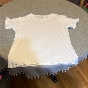 Zenana White Crew Neck Tee